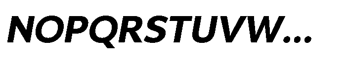 Univra Black Slanted Font UPPERCASE