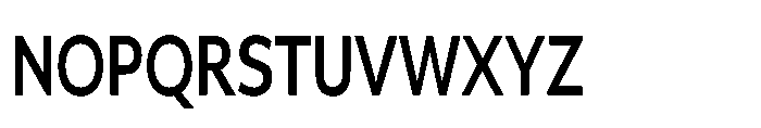 Univra Bold Condensed Font UPPERCASE