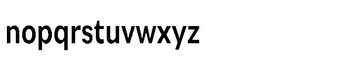 Univra Bold Condensed Font LOWERCASE