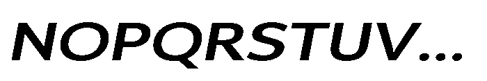 Univra Bold Expanded Slanted Font UPPERCASE