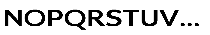 Univra Bold Expanded Font UPPERCASE