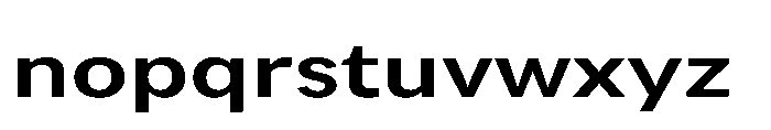 Univra Bold Expanded Font LOWERCASE