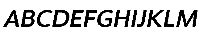 Univra Bold Slanted Font UPPERCASE