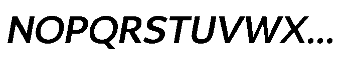 Univra Bold Slanted Font UPPERCASE