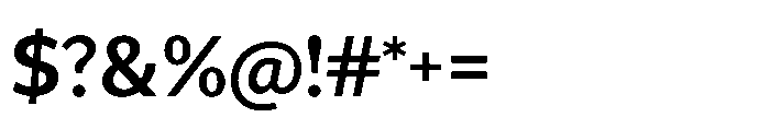 Univra Bold Font OTHER CHARS