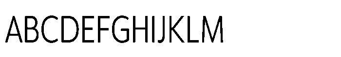 Univra Condensed Font UPPERCASE