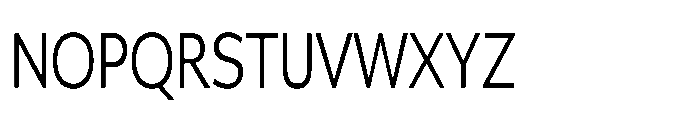 Univra Condensed Font UPPERCASE