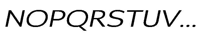 Univra Expanded Slanted Font UPPERCASE
