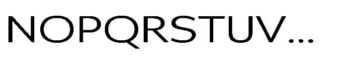 Univra Expanded Font UPPERCASE
