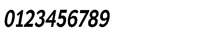 Univra Extra Bold Condensed Slanted Font OTHER CHARS