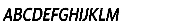 Univra Extra Bold Condensed Slanted Font UPPERCASE