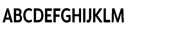 Univra Extra Bold Condensed Font UPPERCASE