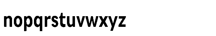 Univra Extra Bold Condensed Font LOWERCASE
