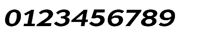 Univra Extra Bold Expanded Slanted Font OTHER CHARS