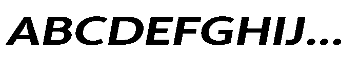 Univra Extra Bold Expanded Slanted Font UPPERCASE