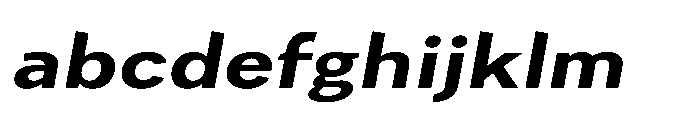 Univra Extra Bold Expanded Slanted FONT