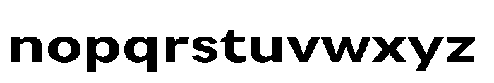 Univra Extra Bold Expanded Font LOWERCASE