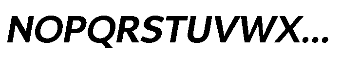 Univra Extra Bold Slanted Font UPPERCASE
