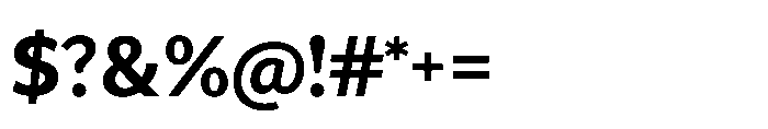 Univra Extra Bold Font OTHER CHARS