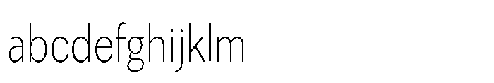 Univra Extra Light Condensed FONT