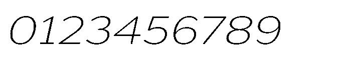 Univra Extra Light Expanded Slanted Font OTHER CHARS