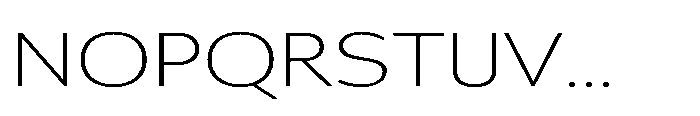 Univra Extra Light Expanded Font UPPERCASE