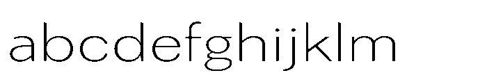 Univra Extra Light Expanded FONT