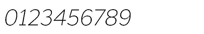Univra Extra Light Slanted Font OTHER CHARS