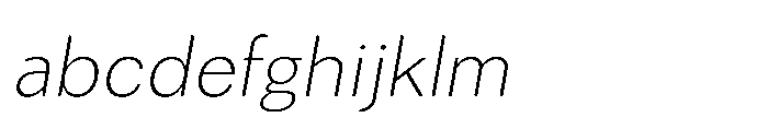 Univra Extra Light Slanted FONT