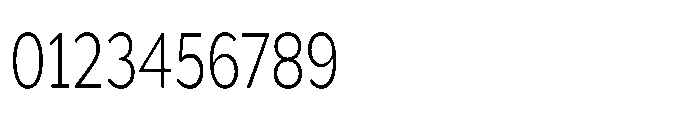 Univra Light Condensed Font OTHER CHARS