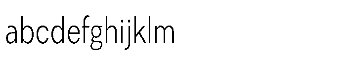 Univra Light Condensed FONT