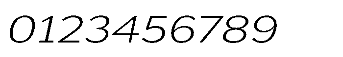 Univra Light Expanded Slanted Font OTHER CHARS