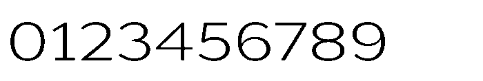 Univra Light Expanded Font OTHER CHARS