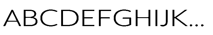 Univra Light Expanded Font UPPERCASE