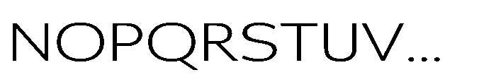 Univra Light Expanded Font UPPERCASE