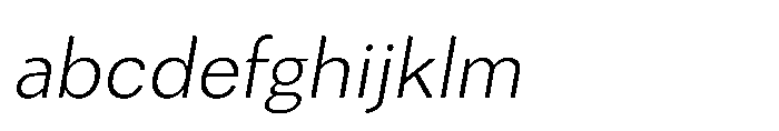 Univra Light Slanted FONT