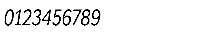 Univra Medium Condensed Slanted Font OTHER CHARS