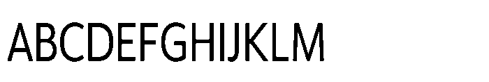 Univra Medium Condensed Font UPPERCASE