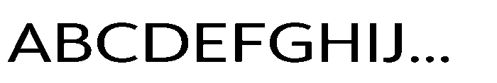 Univra Medium Expanded Font UPPERCASE