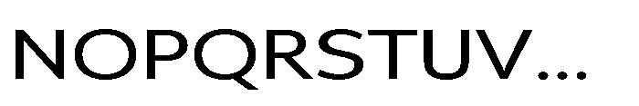 Univra Medium Expanded Font UPPERCASE