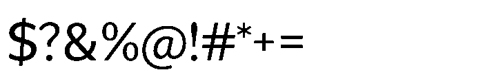 Univra Medium Font OTHER CHARS