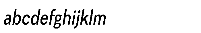 Univra Semi Bold Condensed Slanted FONT