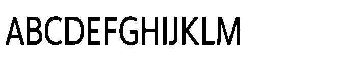 Univra Semi Bold Condensed Font UPPERCASE