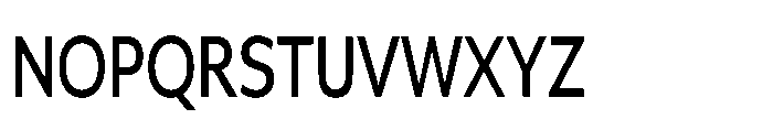 Univra Semi Bold Condensed Font UPPERCASE