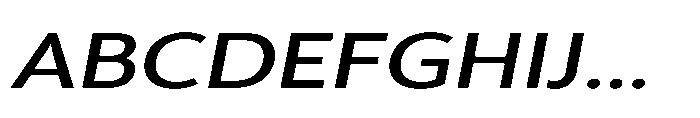 Univra Semi Bold Expanded Slanted Font UPPERCASE