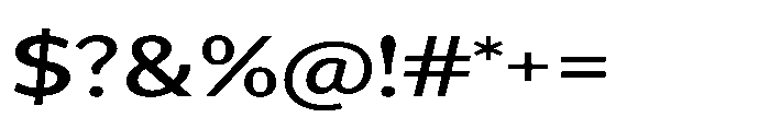 Univra Semi Bold Expanded Font OTHER CHARS