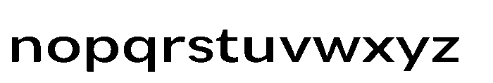 Univra Semi Bold Expanded Font LOWERCASE