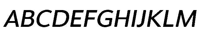 Univra Semi Bold Slanted Font UPPERCASE
