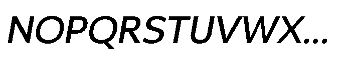 Univra Semi Bold Slanted Font UPPERCASE