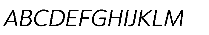Univra Slanted Font UPPERCASE